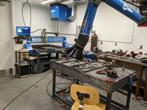 A view of the inside of the Instrument Shop