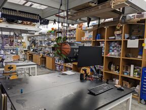 A view of the inside of the Class 1969 Makerspace
